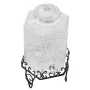VEVOR Beverage Dispenser, 10L Drink Dispensers for Parties, Glass Juice Dispenser with Metal Stand, Stainless Steel Spigot, Iced