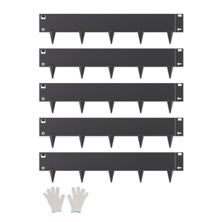 Stållandskab kanter 5 pakker 39 x 5in rustbestandigt for gårds sort
