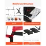 2-in-1 Volleyball Training Net System, Freely Height-Adjustable Practice Equipment with Ball Return, Portable Net Station, Easy 
