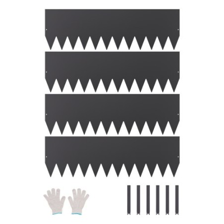 Stållandskab kanter 4 pakker 40 x 12in rustbestandig sti divider