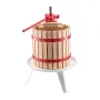 3.2 Gal/12L Fruit Wine Press, Solid Wood Basket with 8 Blocks, Heavy Duty Manual Juice Maker, Cider Apple Grape Tincture Honey O