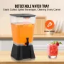 VEVOR Beverage Dispenser, 19L Drink Dispenser for Parties, Plastic Juice Dispensers with No-Drip Spigot, Iced Tea Lemonade Juice
