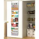 10-Tier Over the Door Pantry Organizer Hanging Storage Rack Adjustable