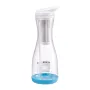 Water Filter Pitcher, 6 Cup Glass Water Filter Dispenser, Fast & Compact Fridge-friendly Water Filtration System, No BPA, Lasts 