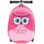 Ride-on Luggage, 20 L Capacity, 20 Inches Kids Scooter Suitcase with Flash PU Wheels, Adjustable Handle & TPR Non-Slip Grip, Fol