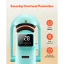 Auto Hat Heat Press Machine, with 2pcs Interchangeable Platens, Automatic Open and Release, Touchscreen for Precise Time and Tem