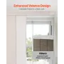 Panel Track Blinds, Extendable Track from 116 cm to 218 cm W, Trimmable Panel Curtains Up to 243cm H, Adjustable Vertical Panel 