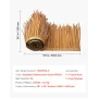 VEVOR Artificial Thatch Grass Roof, 0.5 x 5 m Mexican Style Tiki Bar Hut Skirt Thatch Roofing Roll, Waterproof & Fire-Resistant,