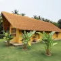 Artificial Thatch Grass Roof, 0.5 x 5 m Mexican Style Tiki Bar Hut Skirt Thatch Roofing Roll, Waterproof & Fire-Resistant, Palap