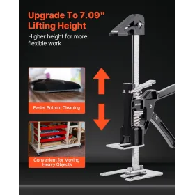 Labor Saving Arm Jack, 2 PCS 150 kg Bearing Capacity, Lifting up to 180 mm, Metal Hand Lifting Jack Tool with Magnetic Level, Ad