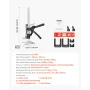 Labor Saving Arm Jack, 2 PCS 150 kg Bearing Capacity, Lifting up to 180 mm, Metal Hand Lifting Jack Tool with Magnetic Level, Ad