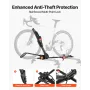 Roof Bike Rack, 15 kg Capacity, Foldable Upright Roof Mount Bicycle Rack with Locking Systems & Adjustable Arm for T-Slot Crossb
