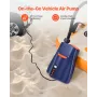VEVOR Paddle Board-pumpe, 22PSI højtryk, dobbelttrins oppustning og tømning SUP-luftpumpe med Auto-Off-funktion og 12V DC Ca