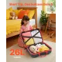 VEVOR Ride-on Luggage, 26 L Capacity, 18 Inches Tow Along Toddler Carry on Luggage with Wheels, Adjustable Shoulder Strap, Light