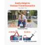 Ride-on Luggage, 26 L Capacity, 18 Inches Tow Along Toddler Carry on Luggage with Wheels, Adjustable Shoulder Strap, Lightweight
