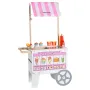 VEVOR Ice Cream Cart for Kids, 20+ PCS Accessories, Pretend Play Ice Cream Shop Kitchen Food Toys with Ice Cream Cone & Popsicle