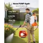 VEVOR Battery Powered Backpack Sprayer, 16L Electric Backpack Sprayer, 2 Wands & 8 Nozzles, Adjustable 0-90 PSI, 4H Runtime, Por