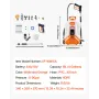 Battery Powered Backpack Sprayer, 16L Electric Backpack Sprayer, 2 Wands & 8 Nozzles, Adjustable 0-90 PSI, 4H Runtime, Portable 