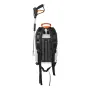 Battery Powered Backpack Sprayer, 16L Electric Backpack Sprayer, 2 Wands & 8 Nozzles, Adjustable 0-90 PSI, 4H Runtime, Portable 
