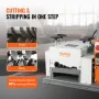 Automatic Wire Stripping Machine, 0.06''-1.575'' Electric Motorized Cable Stripper, 1500 W, 88 ft/min Wire Peeler with Double Bl