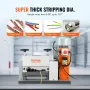 Automatic Wire Stripping Machine, 0.06''-1.575'' Electric Motorized Cable Stripper, 1500 W, 88 ft/min Wire Peeler with Double Bl