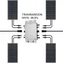 1200W strøminverter MPPT vandtæt solcelle-grid-inverter DC til