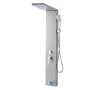 VEVOR Shower Panel Tower System with Rainfall Waterfall Shower Head, LED, 53 in Brushed Stainless Steel Shower Column, 5-Functio
