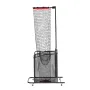 Volleyball Setter Training Equipment, Angle and Height Adjustable Volleyball Trainer, Portable Practice Net with Cart, Wheels, C