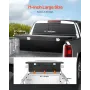 Crossover Truck Tool Box, 71x27x18 In, Heavy Duty Aluminum Toolbox with Diamond Texture, Pick Up Truck Bed RV Trailer Toolbox, W