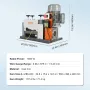 Automatic Wire Stripping Machine, 0.06''-1.575'' Electric Motorized Cable Stripper, 1500 W, 88 ft/min Wire Peeler with Double Bl