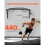 Pull Up Bar, Multi-Grip vægmonteret Pull Ups, 50 i bredden