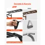 Pull Up Bar, Multi-Grip Wall Mounted Pull Ups, 50 in Width Multifunctional Chin Up Training Station, Heavy Duty Steel Upper Body