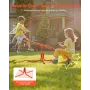 VEVOR Kids Seesaw, 45.4 kg Load Capacity per Seat, Sit and Spin Teeter Totter with 4-prong Support Legs, Kids Outdoor Playground