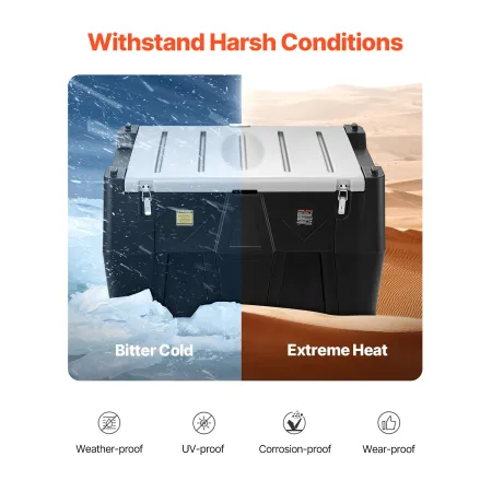 VEVOR bærbar dieseltank, 484,5 l kapacitet og 10 GPM flowhastighed, gasbrændstoftank med 12V elektrisk overførselspumpe og 4 m