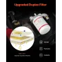 Portable Diesel Tank, 484.5L Capacity & 10 GPM Flow Rate, Gas Fuel Tank with 12V Electric Transfer Pump and 4m Rubber Hose, PE D