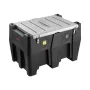 Portable Diesel Tank, 484.5L Capacity & 10 GPM Flow Rate, Gas Fuel Tank with 12V Electric Transfer Pump and 4m Rubber Hose, PE D