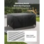 VEVOR Patio Furniture Cover, 420D Heavy Duty Waterproof Outdoor Dining Table and Chairs Cover, Large Squre Patio Table Covers wi