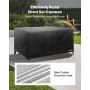 VEVOR Patio Furniture Cover, 420D Heavy Duty Waterproof Outdoor Dining Table and Chairs Cover, Large Squre Patio Table Covers wi