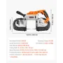 VEVOR Portable Band Saw, 127 mm x 115 mm Cutting Depth, 360W Bandsaw with Brushless Motor, Cordless and Compact Portaband, Hang 