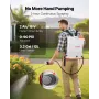VEVOR Battery Powered Backpack Sprayer, 12L Powerful Electric Backpack Sprayer, 2 Retractable Wands & 5 Nozzles, Adjustable 0-90