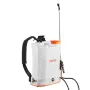 Battery Powered Backpack Sprayer, 12L Powerful Electric Backpack Sprayer, 2 Retractable Wands & 5 Nozzles, Adjustable 0-90 PSI, 