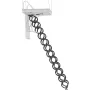 VEVOR Attic Ladder, 660LBS/299.4KG Capacity, Fits 9.5 to 10.2 ft Ceiling Height and 39.4 x 27.5 inch Opening Size, Alloy Steel P