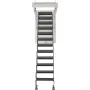 VEVOR Attic Ladder, 660LBS/299.4KG Capacity, Fits 9.5 to 10.2 ft Ceiling Height and 39.4 x 27.5 inch Opening Size, Alloy Steel P