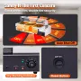 Commercial Electric Food Warmer Countertop Buffet 3*12Qt with Glass Shield