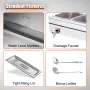 Commercial Electric Food Warmer Countertop Buffet 3*12Qt with Glass Shield