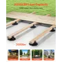 VEVOR Deck Blocks 12 PCS, 2000lbs / 907.18kg Load Capacity Deck Support Plastic Pedestal Paver, Raising 1.18 - 2.36 inch / 30 - 