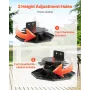 Deck Blocks 12 PCS, 2000lbs / 907.18kg Load Capacity Deck Support Plastic Pedestal Paver, Raising 1.18 - 2.36 inch / 30 - 60 mm,