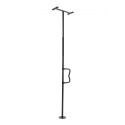 Floor-to-Ceiling Transfer Pole 300 Lbs Capacity for 7-10 Ft Ceilings Black