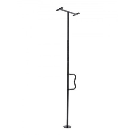 Floor-to-Ceiling Transfer Pole 300 Lbs Capacity for 7-10 Ft Ceilings Black