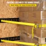 E-Track Ratchet Strap, 18 Pack 2" x 15' E Track Straps 4400 lbs Breaking Strength, with Polyester Webbing & Spring Fitting & Rat